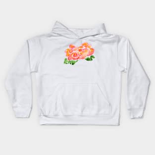 sunset peony Kids Hoodie